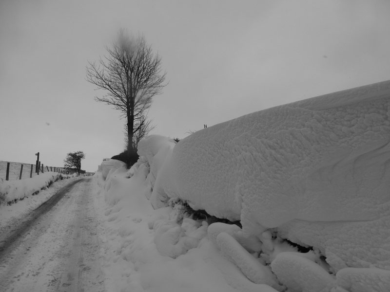 Snow drifts